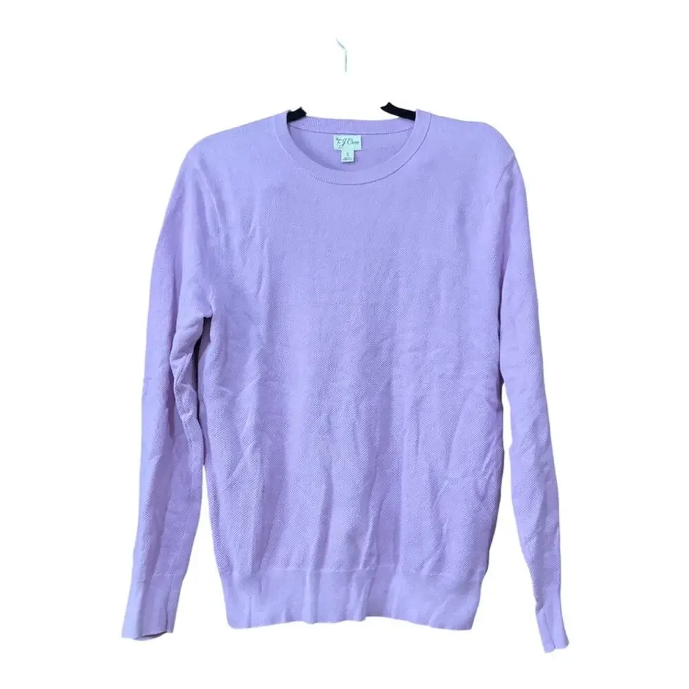 J. Crew Sweater Lavender Lilac Women Small 100% Cotton NWOT - Picture 1 of 5